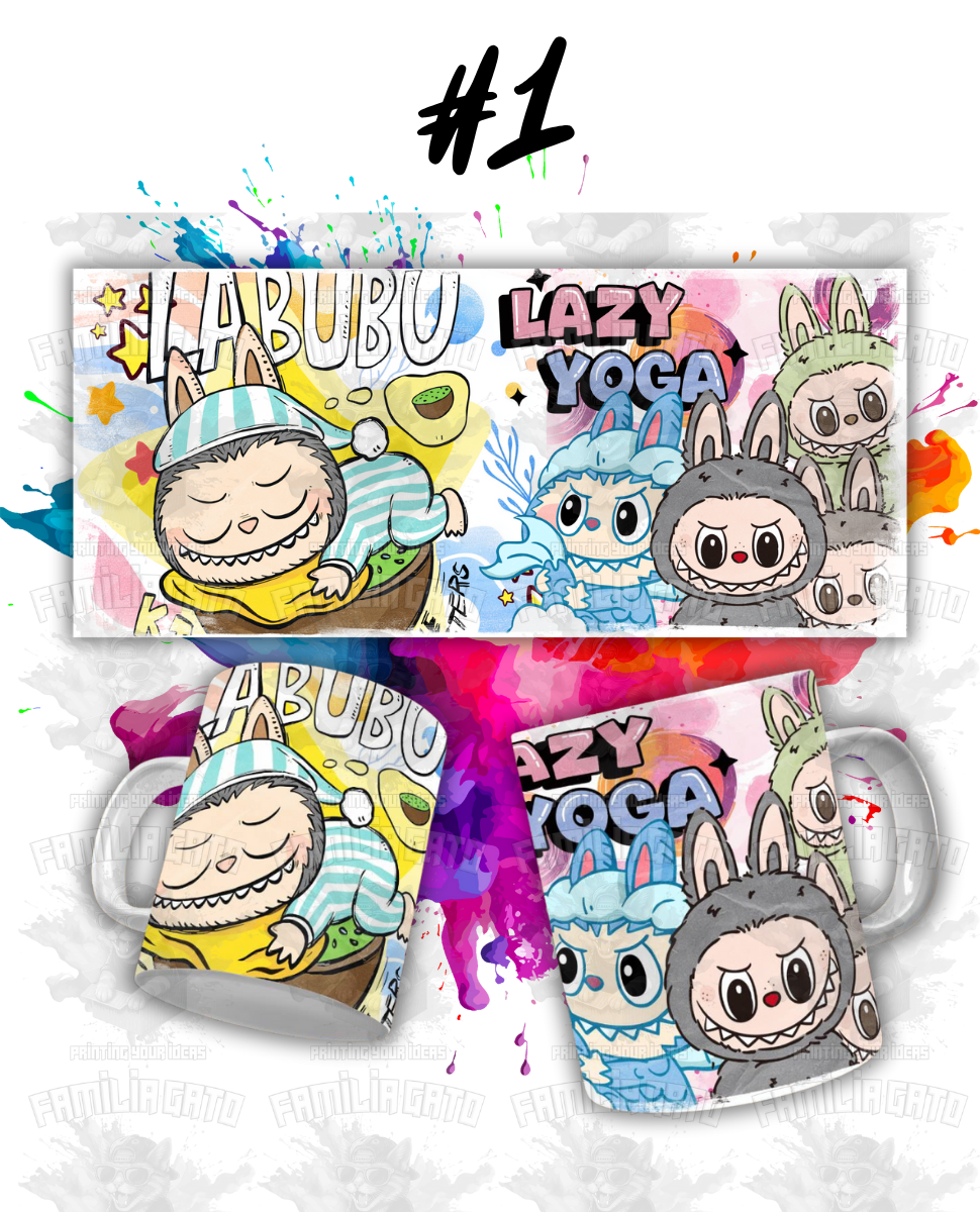 Labubu Sublimation Transfers for MUGS