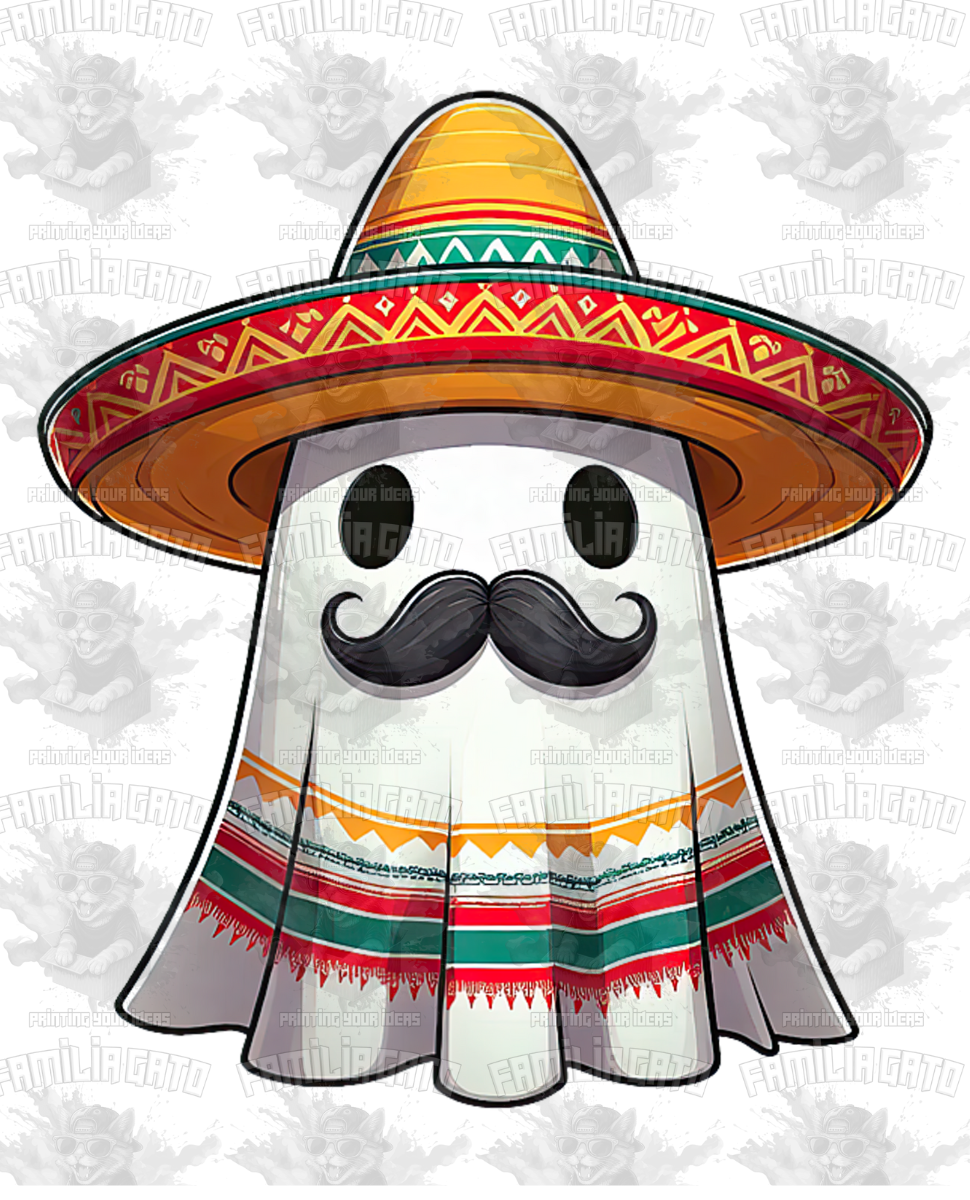Ghost Mexicano DTF Transfer