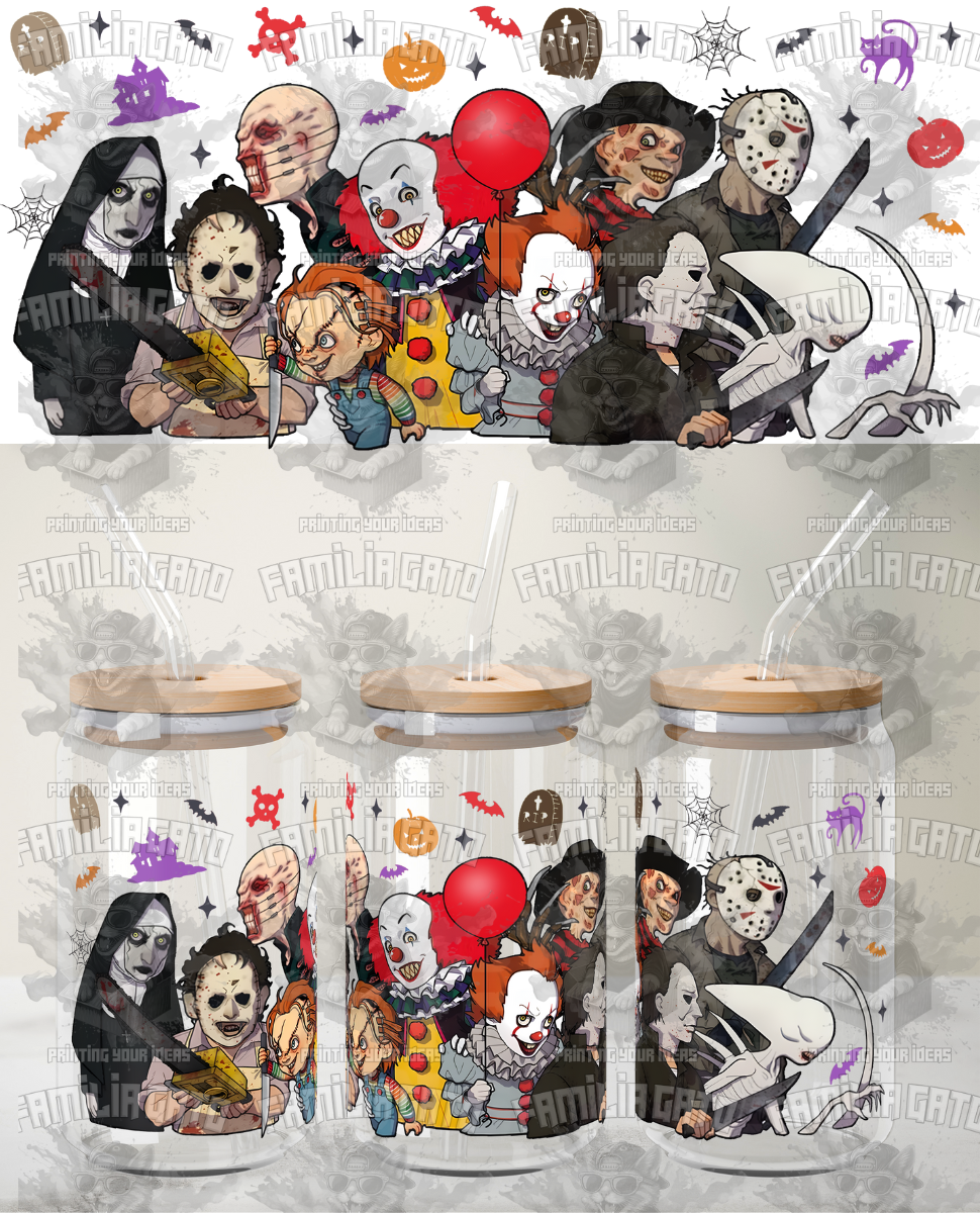Halloween Horror Characters #14 UVDTF Wrap