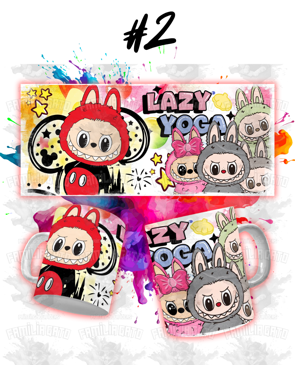 Labubu Sublimation Transfers for MUGS
