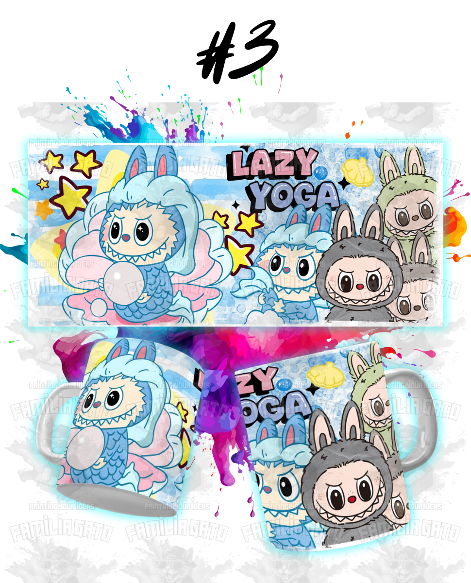 Labubu Sublimation Transfers for MUGS