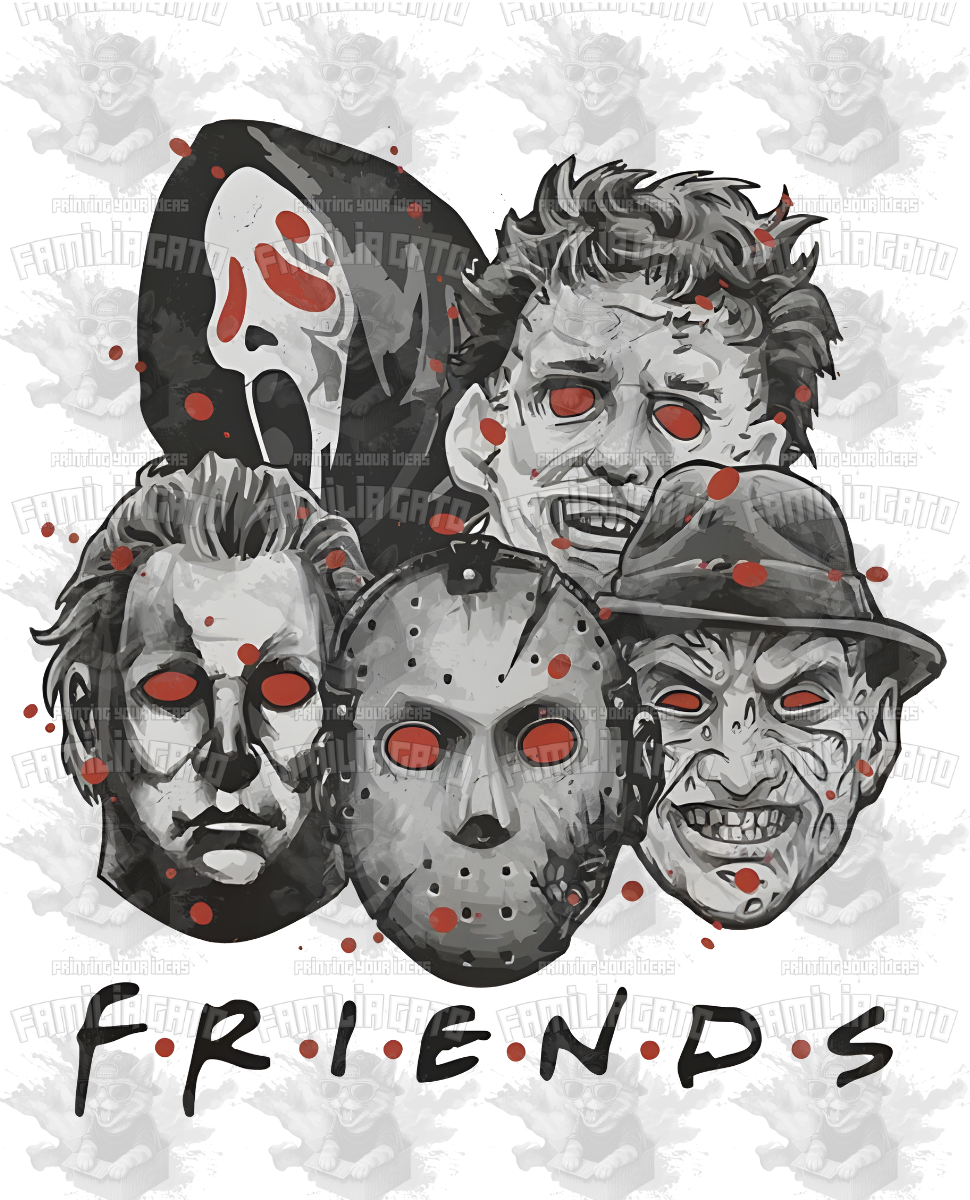 Horror Movie Character FRIENDS DTF Transfer