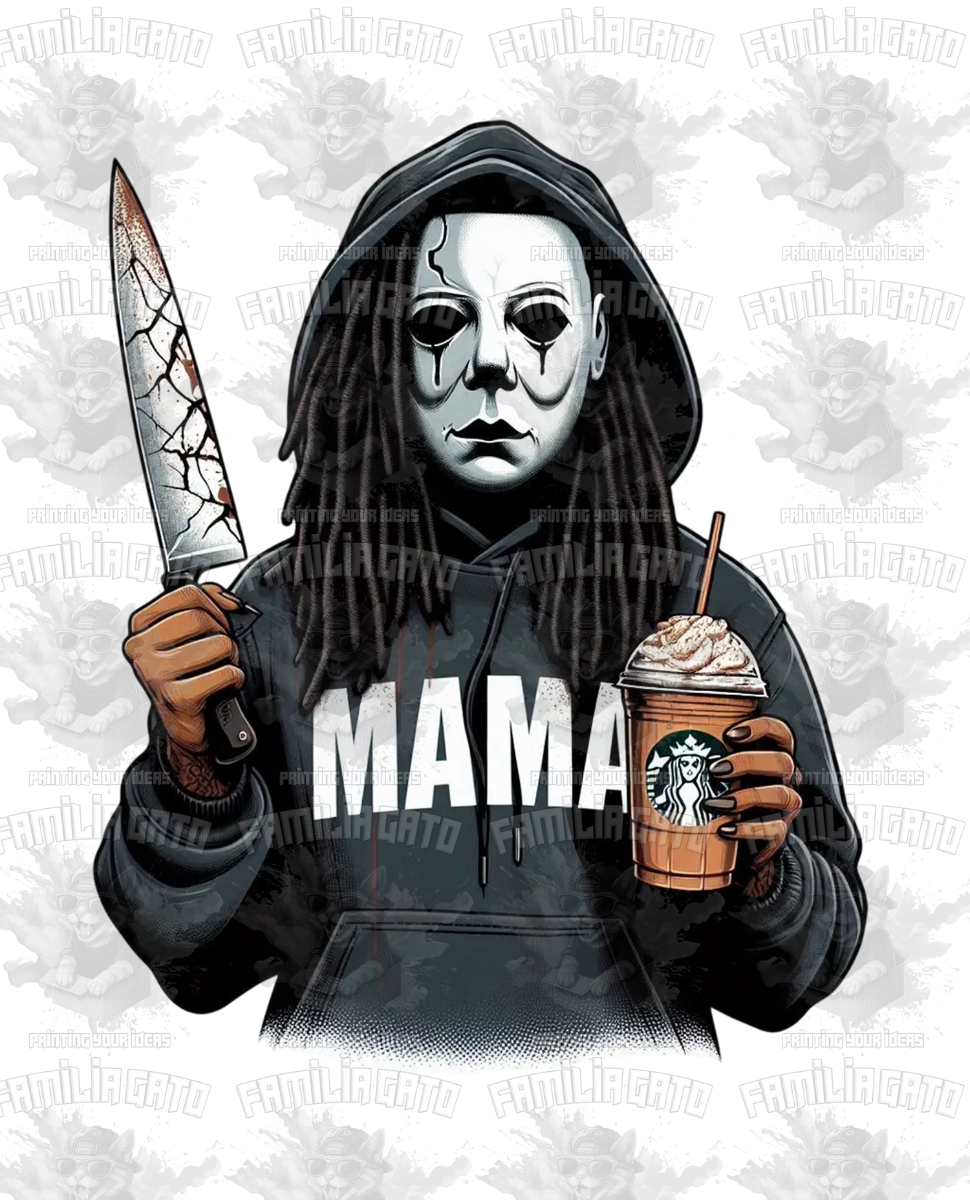 Halloween Horror Black Mama #19 DTF Transfer