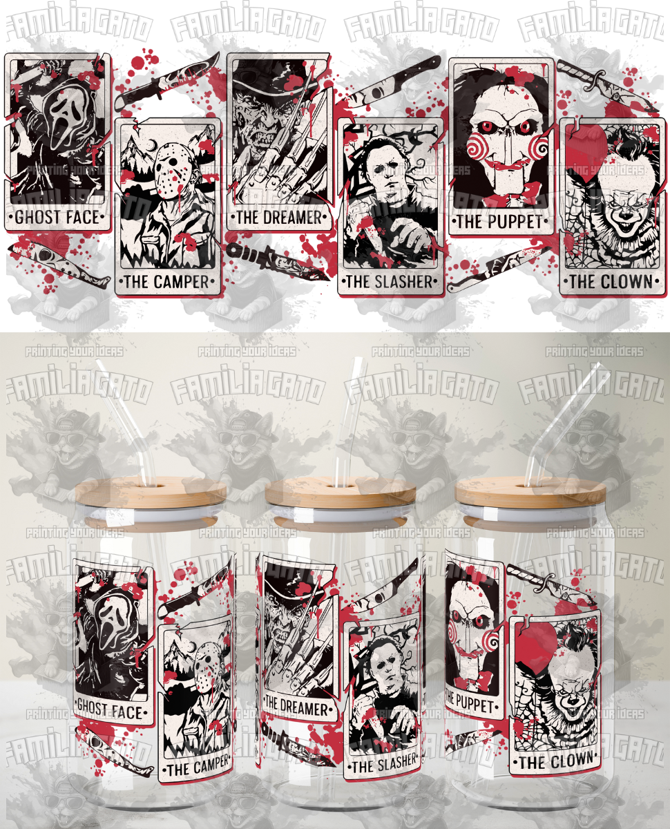 Halloween Horror Characters #1 UVDTF Wrap