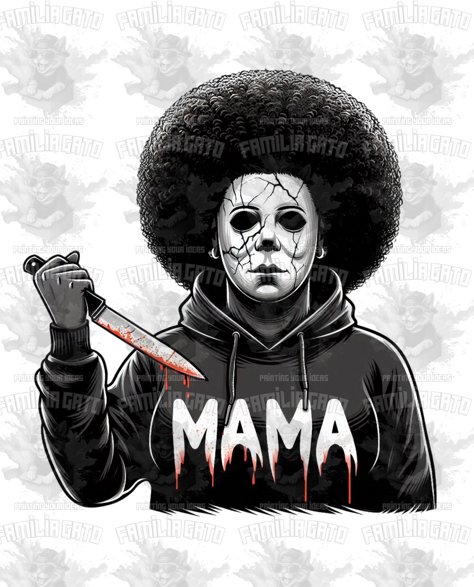 Halloween Horror Black Mama #21 DTF Transfer