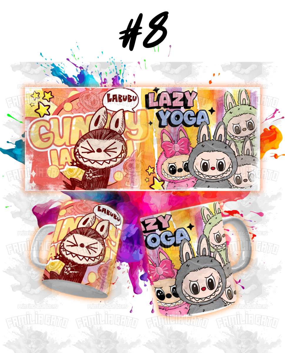 Labubu Sublimation Transfers for MUGS
