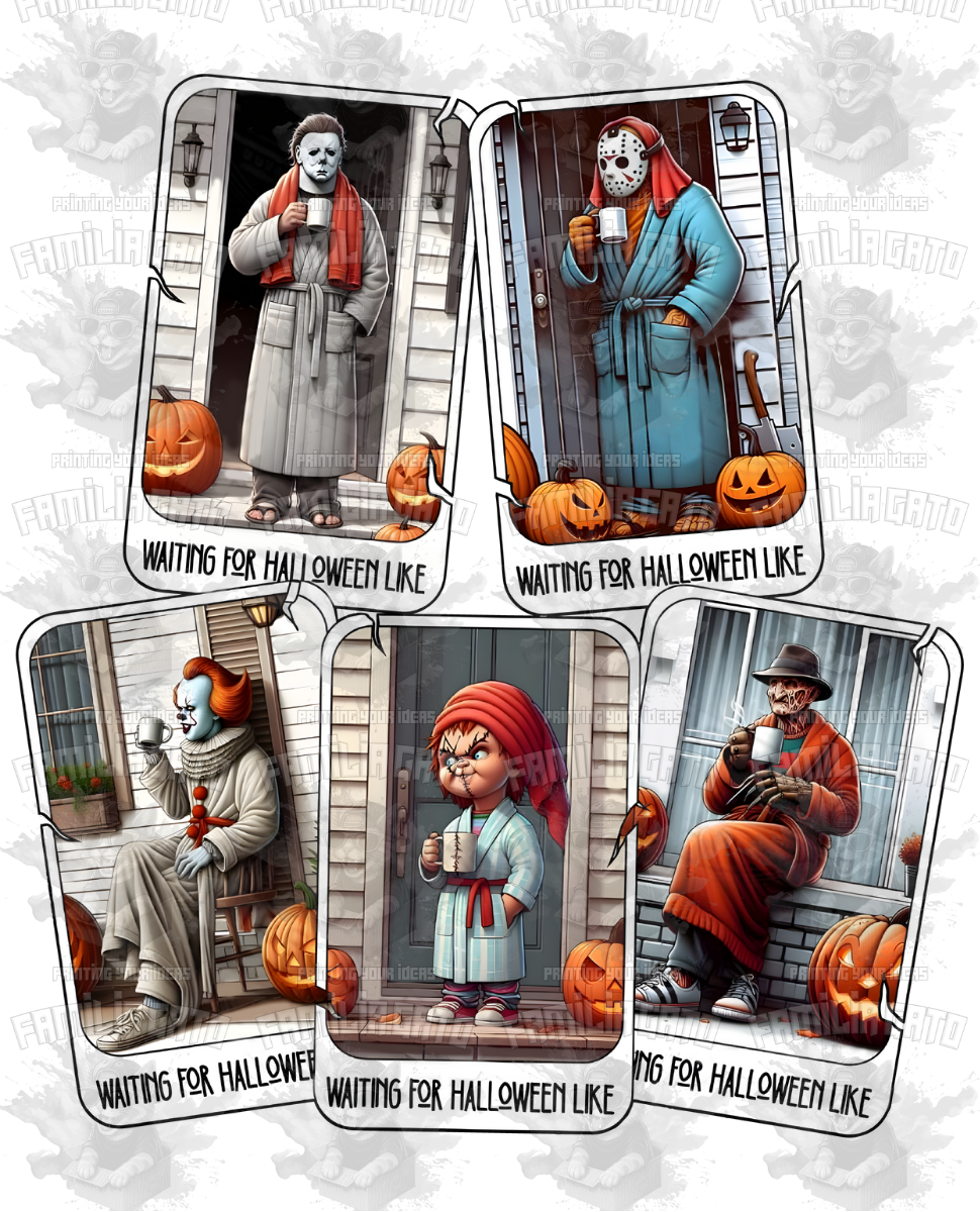 Waiting for Halloween Like #2 DTF Transfer