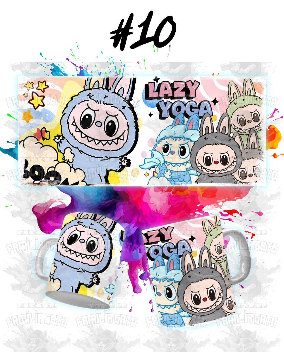 Labubu Sublimation Transfers for MUGS
