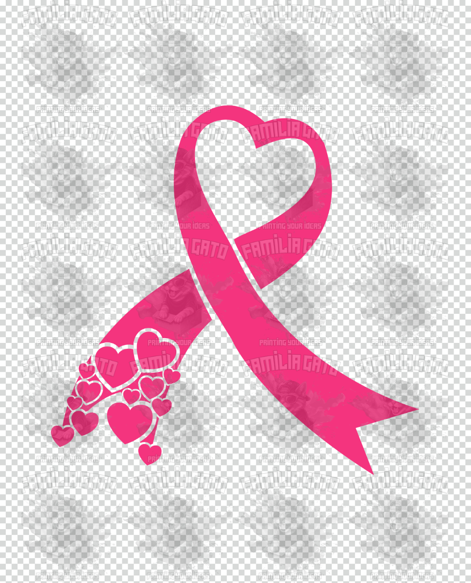 Cancer awareness ribbon #2 DTF Transfer