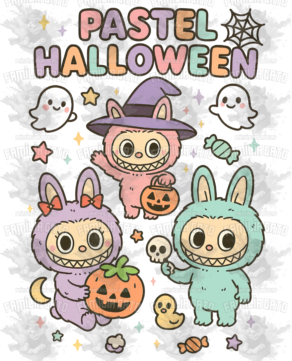 Labubu Halloween DTF Transfer #21