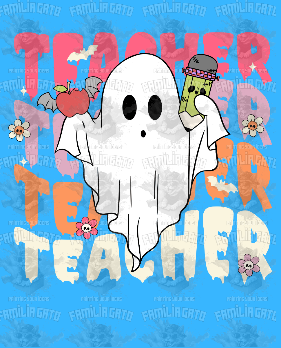 Teacher Teacher Teacher DTF Transfer
