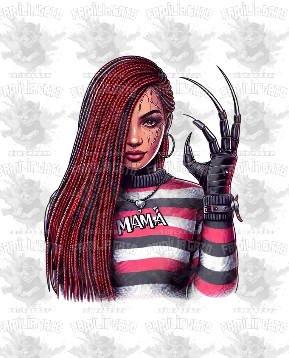 Halloween Horror Black Mama #4 DTF Transfer