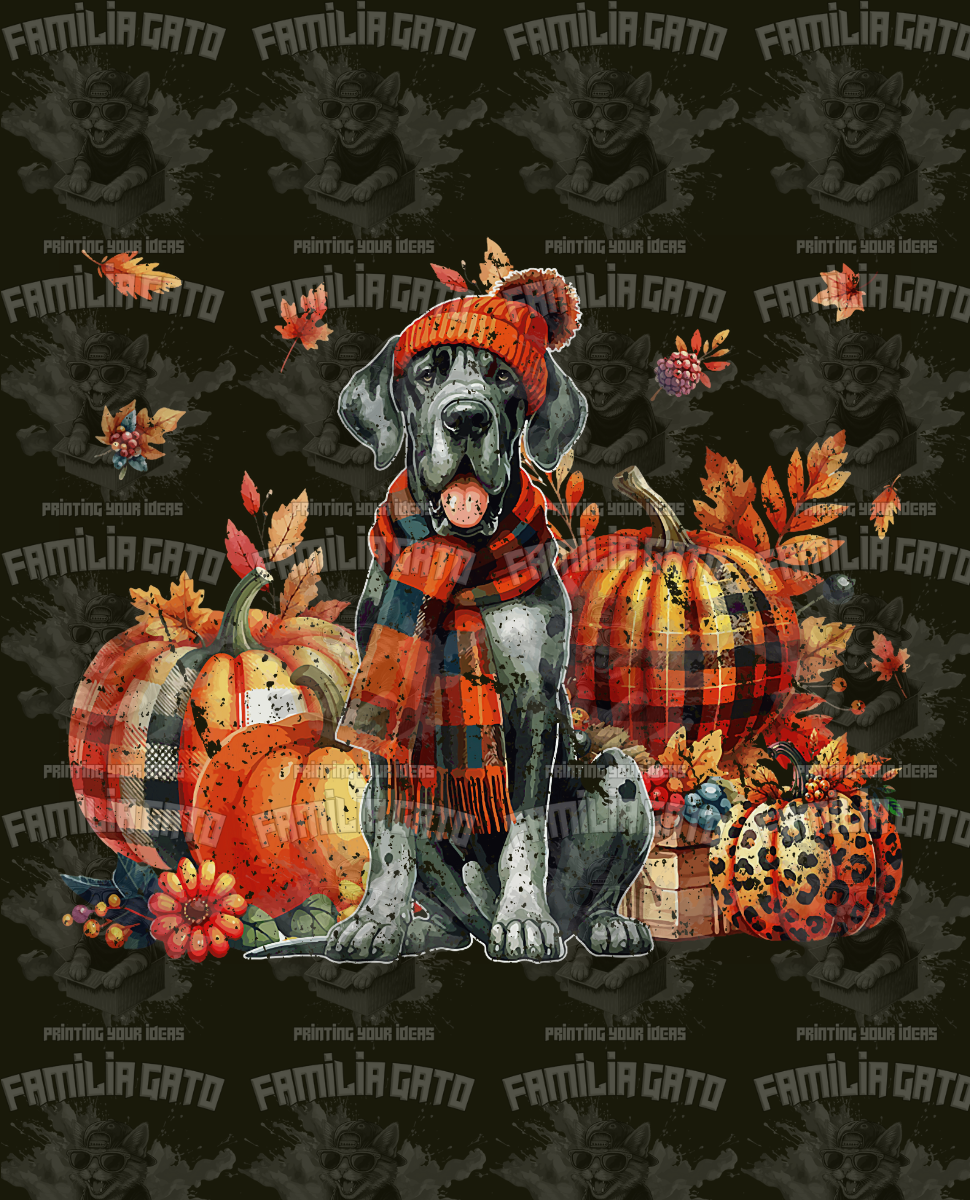 Fall Dog DTF Transfer