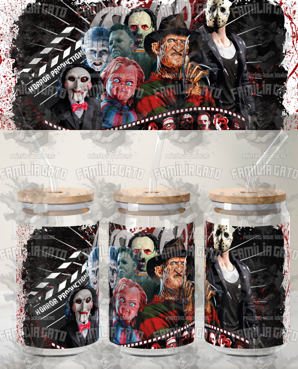 Glass Can Horror Movie #4 UVDTF Wrap
