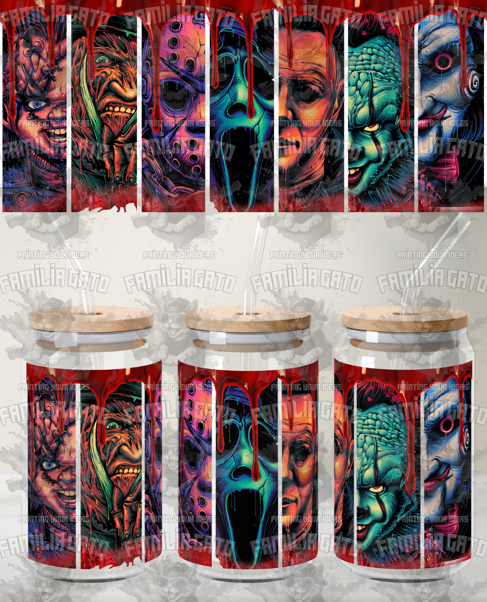 Glass Can Horror Movie #5 UVDTF Wrap