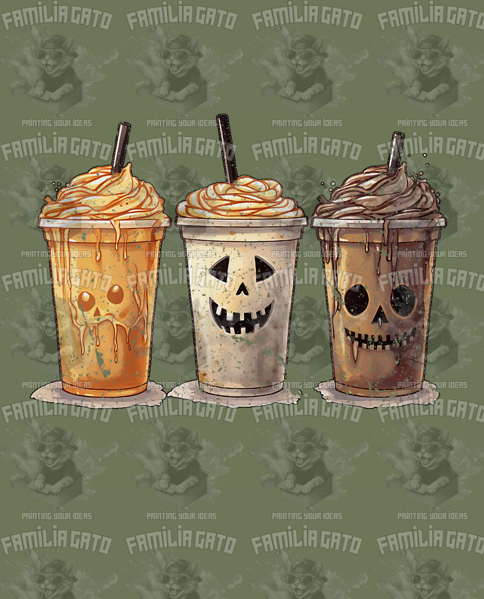 Halloween Drinks DTF Transfer