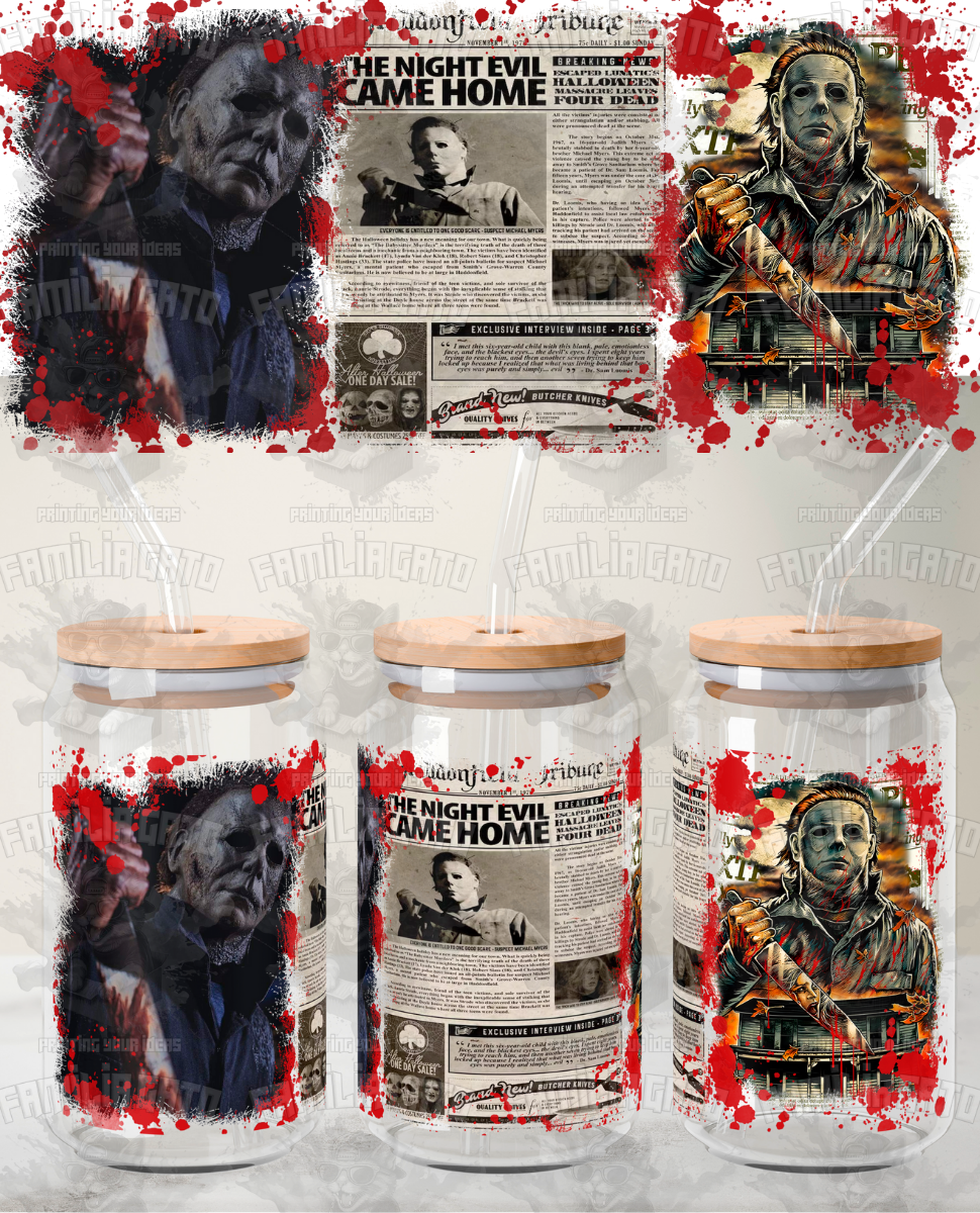 Halloween Horror Characters #100 UVDTF Wrap