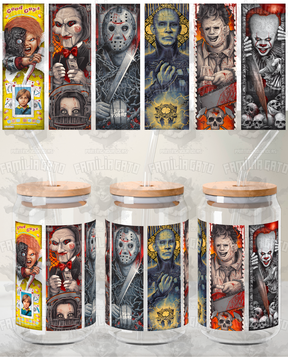 Halloween Horror Characters #66 UVDTF Wrap