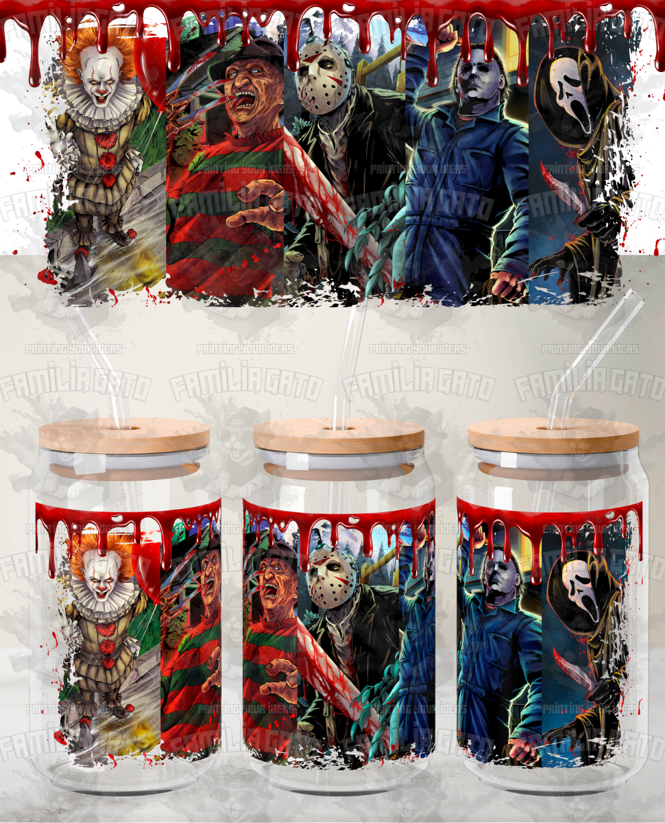 Halloween Horror Characters #78 UVDTF Wrap