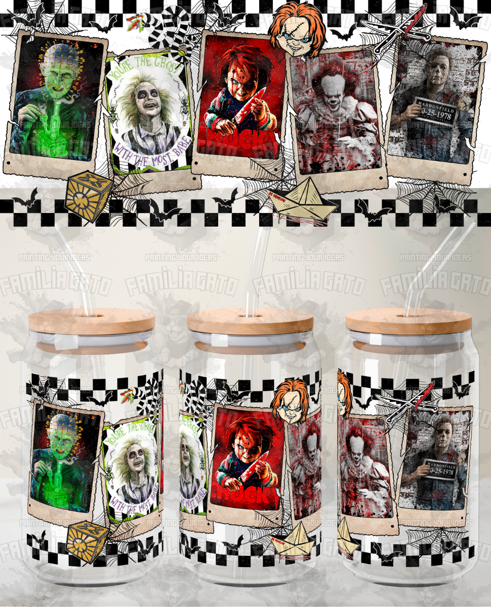 Halloween Horror Characters #90 UVDTF Wrap