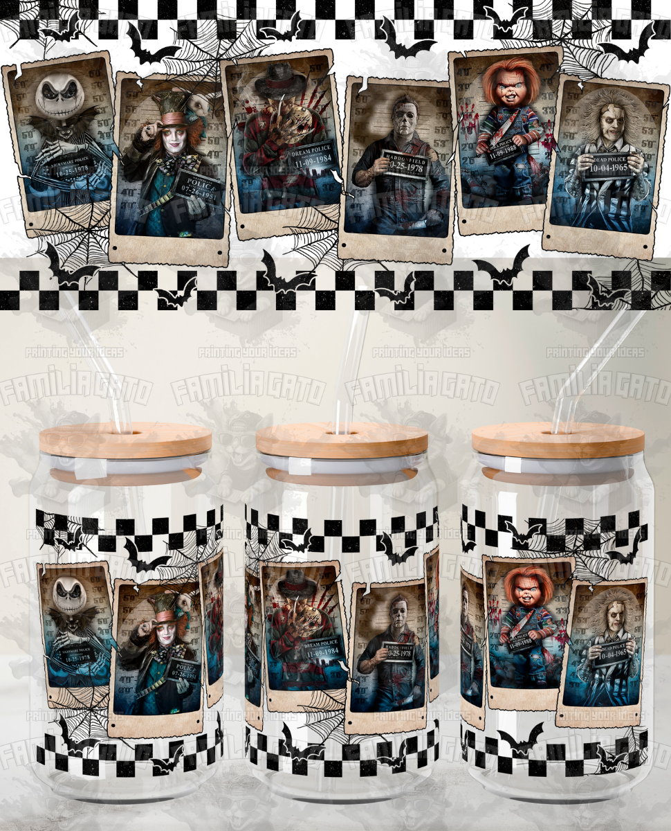 Halloween Horror Characters #91 UVDTF Wrap