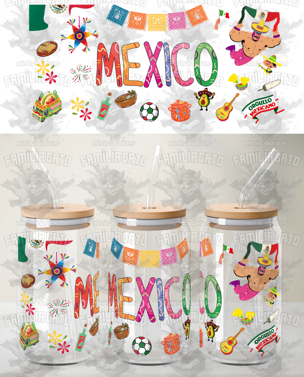 Mexico Fiesta UVDTF Wrap