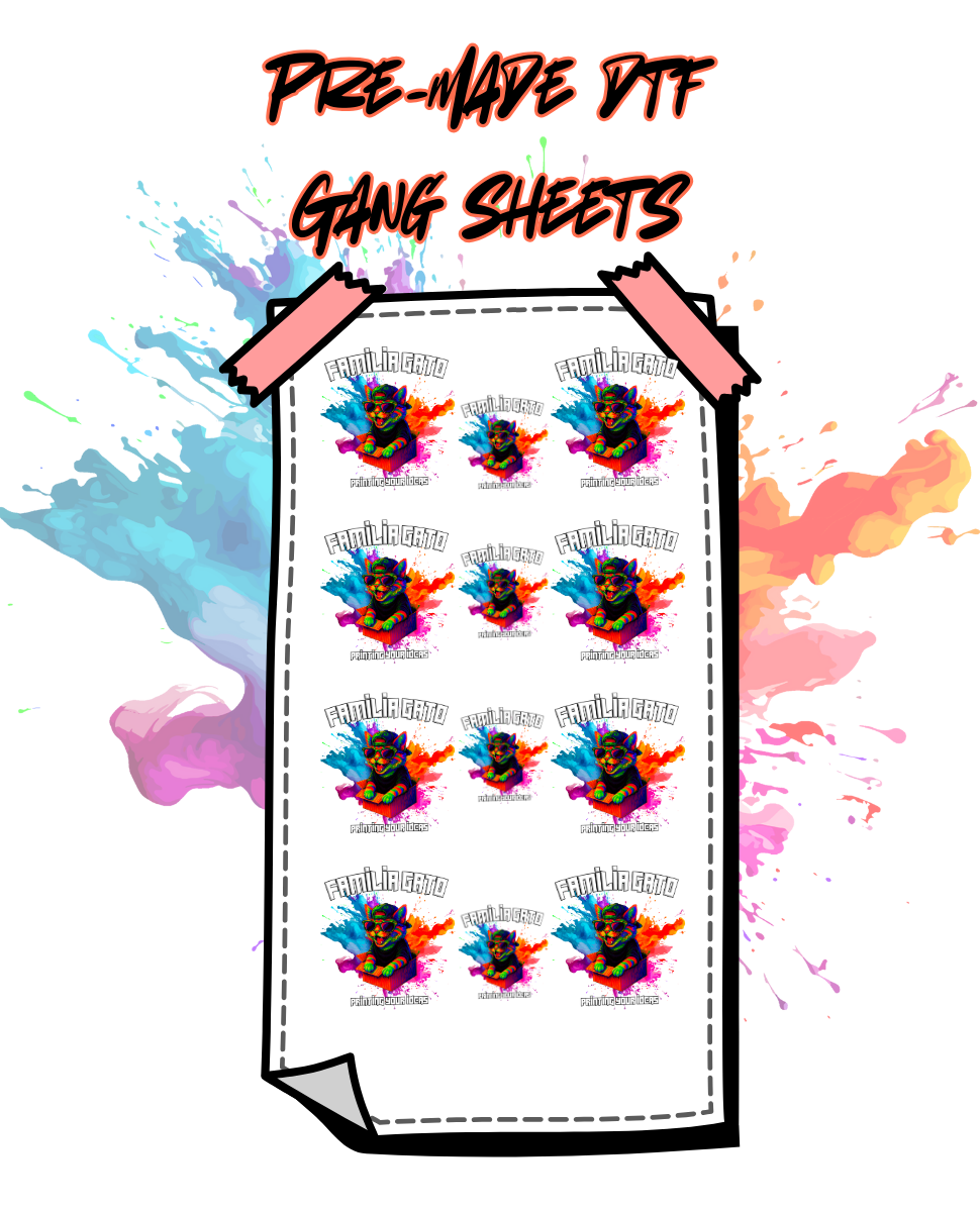 Pre-made DTF Gang Sheets