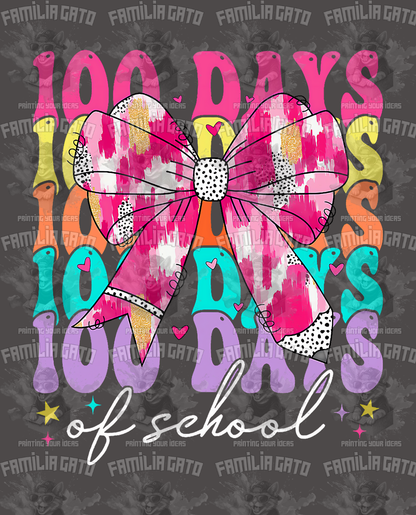 100 Days Of School #10 DTF Transfer