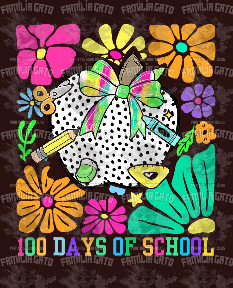 100 Days Of School #17 DTF Transfer