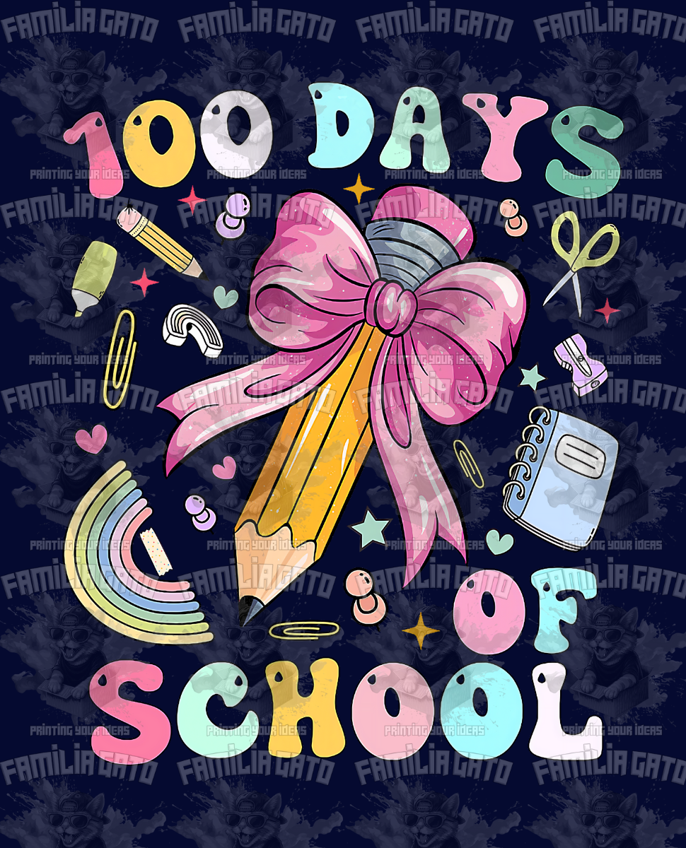 100 Days Of School #2 DTF Transfer