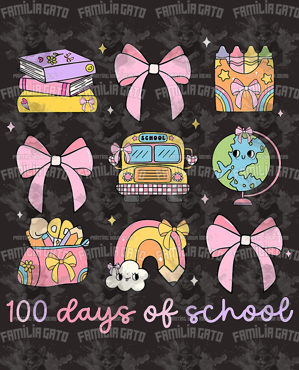 100 Days Of School #4 DTF Transfer
