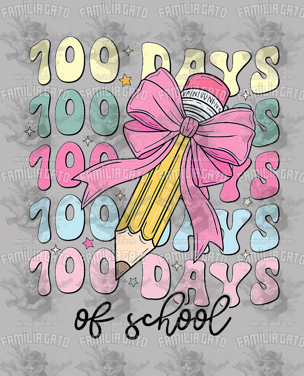 100 Days Of School #5 DTF Transfer