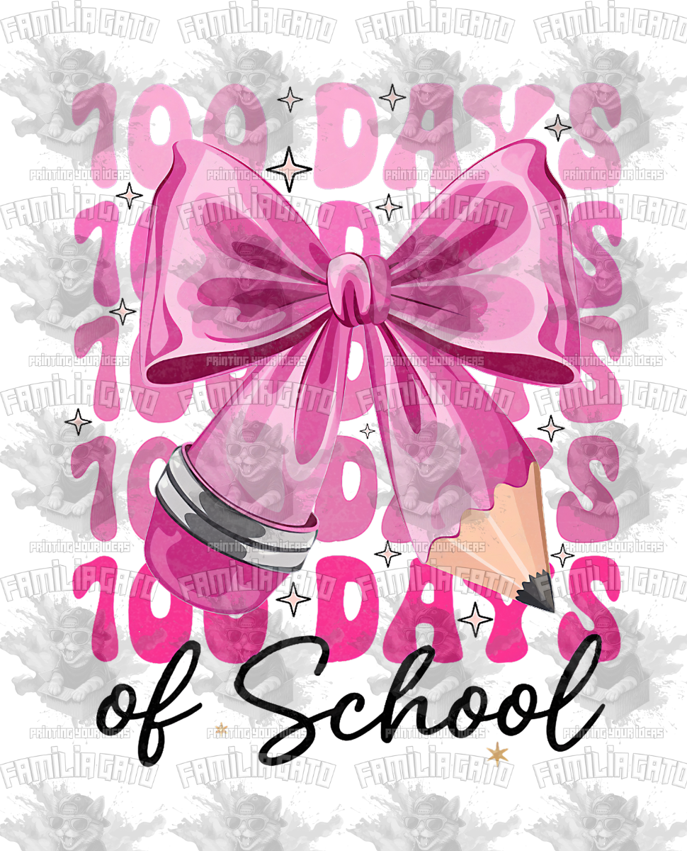 100 Days Of School #8 DTF Transfer