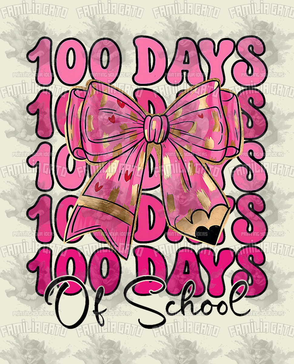 100 Days Of School #9 DTF Transfer