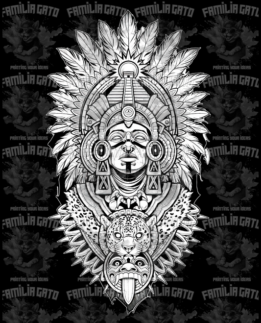 Mayan Design #10 DTF Transfer