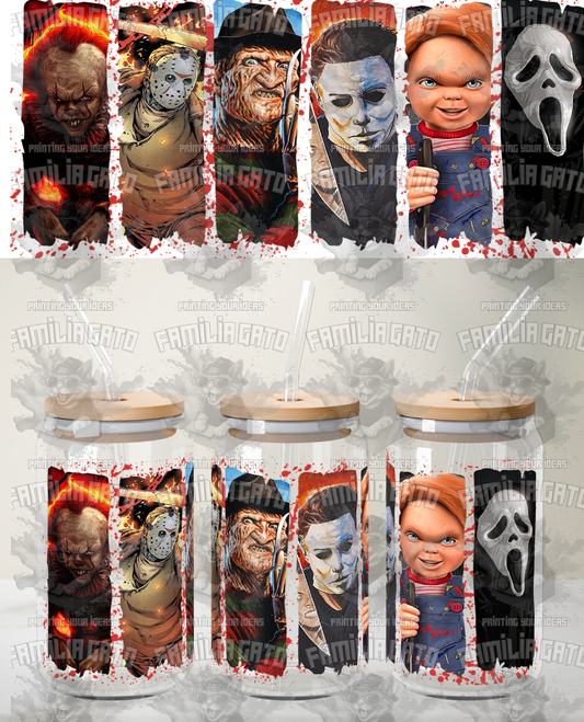 Halloween Horror Characters #10 UVDTF Wrap