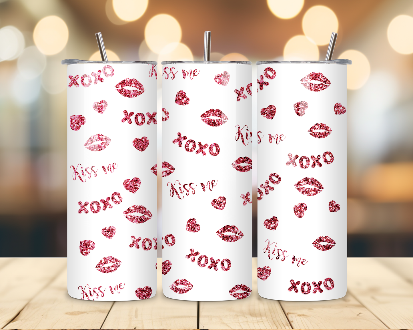 Valentine's Day - XoXo Designs - 20 Oz Stainless Steel Tumbler