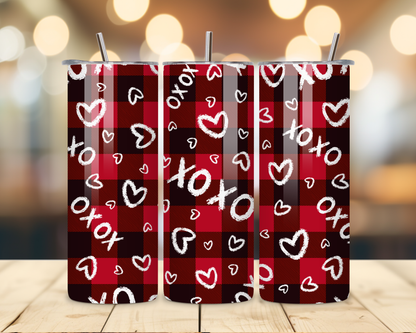 Valentine's Day - XoXo Designs - 20 Oz Stainless Steel Tumbler
