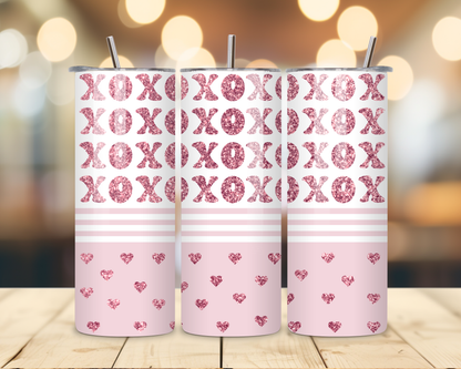 Valentine's Day - XoXo Designs - 20 Oz Stainless Steel Tumbler