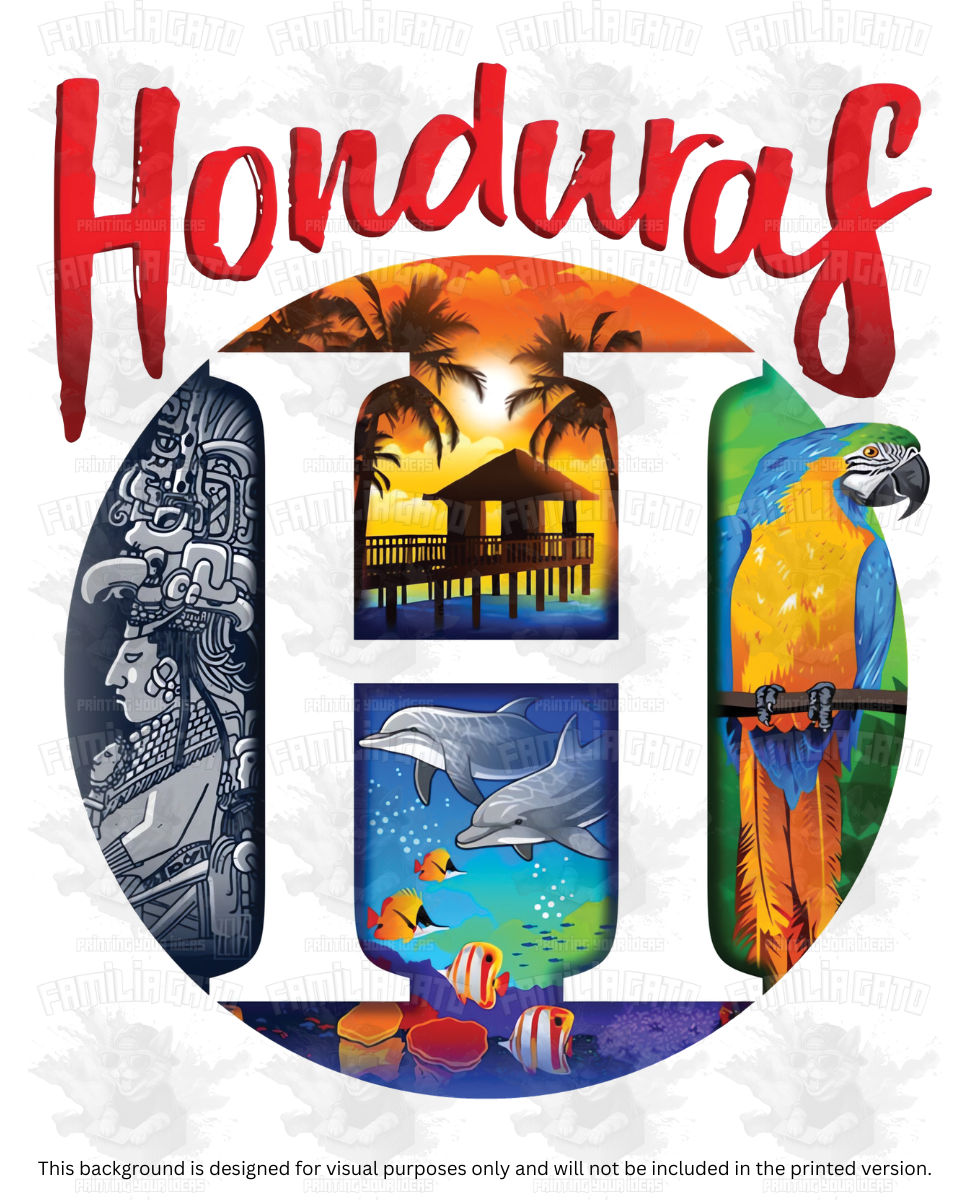 Honduras H Paisajes DTF Transfer