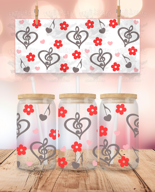 Valentine's Day - Love Music UVDTF Wrap