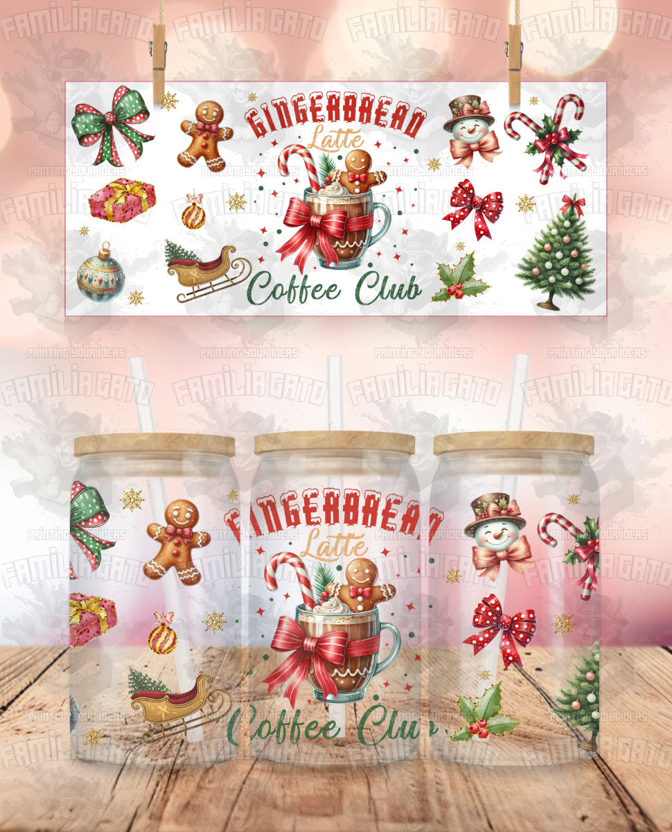 Gingerbread Latte Coffee Club #2 UVDTF Wrap