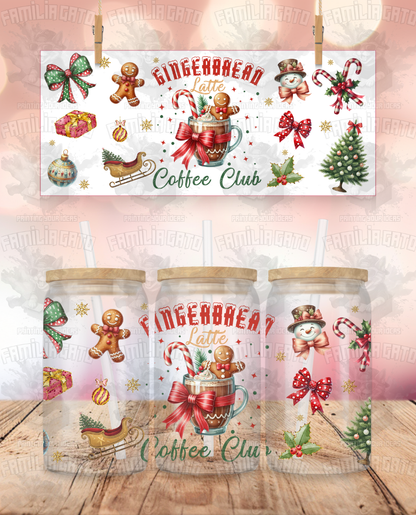 Gingerbread Latte Coffee Club #2 UVDTF Wrap