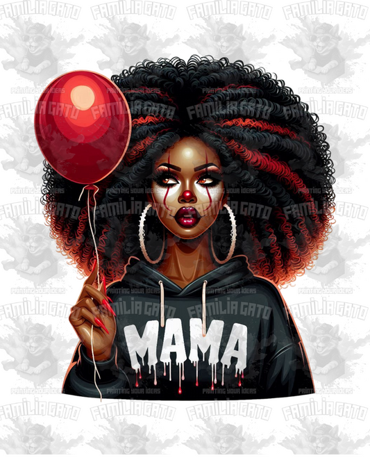 Halloween Horror Black Mama #12 DTF Transfer