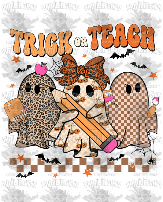 Trick or Teach #1 Halloween DTF transfer