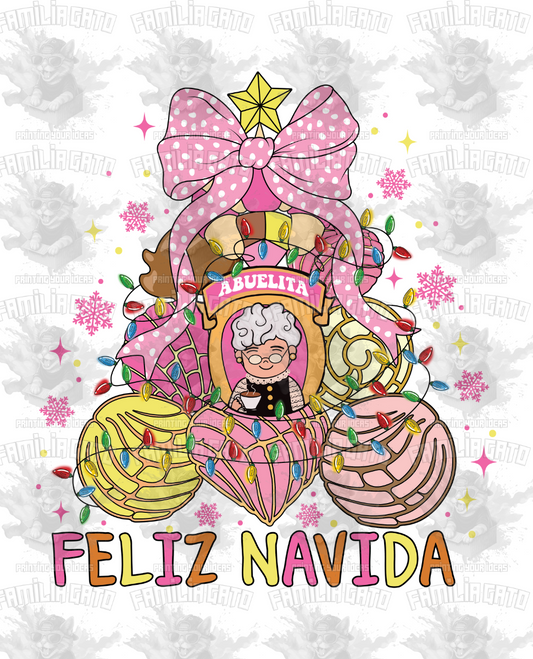 Abuelita Feliz Navidad DTF Transfer