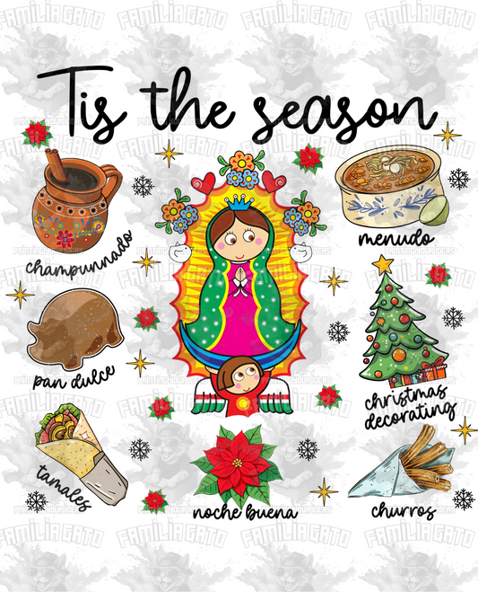 Tis The Season Navidad DTF Transfer