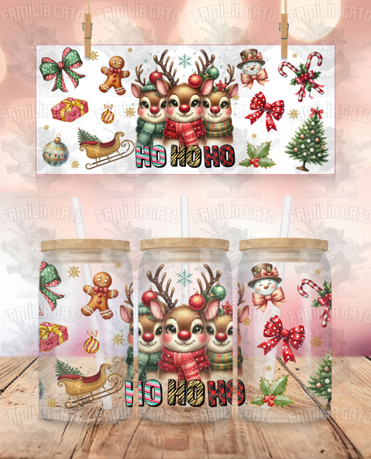 Hohoho Reindeers UVDTF Wrap