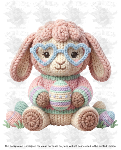 Easter Faux Yarn #12 DTF Transfer