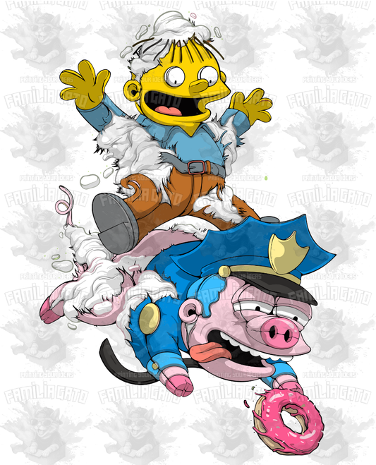 Urban Cartoon 6 DTF Transfer